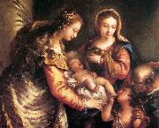 GUARDI, Gianantonio Holy Family with St John the Baptist and St Catherine gu Sweden oil painting reproduction